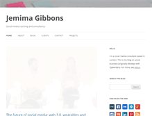 Tablet Screenshot of jemimagibbons.com